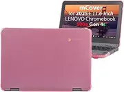 mCover Hard Shell Case Only Compatible for 2025 or Later 11.6" Lenovo 500e Chromebook Gen 4s 2-in-1 Laptop (NOT Fitting Any Other Lenovo Models)- Pink