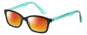 Vera Bradley Meryl Lady Polarized Sunglasses Black Crystal Blue Camo Floral 47mm