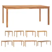 Garden Table Dining Table Patio Kitchen Dining Room Solid Teak Wood vidaXL