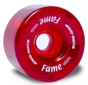️SURE-GRIP FAME ARTISTIC ROLLERSKATE WHEELS - SET OF 8 - RED 57 MM