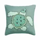 Decorative Throw Pillow Cover Blue 16"x16", Sofa Decor Linen - Turtle Dove