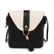 2 Pcs New Fashion Soft Real Tassel Women Handbag Elegant Ladies Hobo Shoulder Bag Messenger Purse Satchel