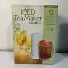 NEW Mr Coffee TM3-2W Iced Tea Maker Pot Red Vintage RARE