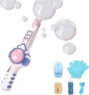 Elastic Bubble Fog Wand, Bubble Wands, Giant Bubble Wand for Kids Bulk, Blower Elastic Smoke Machine, Machine for Parties (Pink)