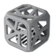 Malarkey Kids Grey Soft Chewing Cube Sensory Rattle/Teether Baby/Infant 3m+ Toy