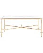 Safavieh Couture Devi Gold Leaf Coffee Table