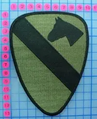 在飛比找Yahoo!奇摩拍賣優惠-美國第一騎兵師布章(綠色):#6095-93..特價$120