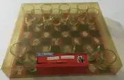SHONFELD'S Shooter Checkers 16 Shot Glasses + Board Set BRAND NEW 2004