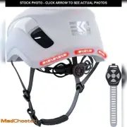 BASE CAMP SF-999 Smart Bluetooth Bike Helmet w/Bag - Size Large 58-61cm - White