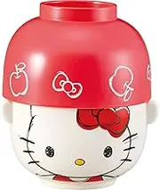 Sanrio SAN4642-1 Hello Kitty Soup Bowl, Rice Bowl, Large Dinnerware Set, Approx. 4.3 x 2.8 inches (11 x 7 cm), Tableware, Miscellaneous Goods, Kitty Goods, Birthday Gift, Red