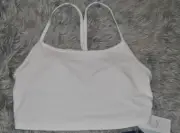 CALME Cross Back Cami Sports Bra White XL NWT $78