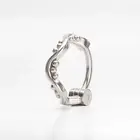 14K Solid Gold Nose Ring with Clicker Closure,Helix, Cartilage Tragus Jewelry