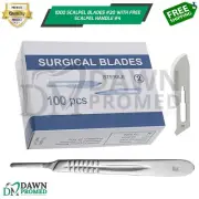 1000 Sterile Surgical Blades #20 with BP Scalpel Handle #4 Medical ENT Dental