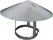 [Generic] Chimney Cow, Pipe Rain Cover Protector Cap Ending Roof Cow for Ducting Ventiation Cap Rain Hat HoodStainess Stee,215mm