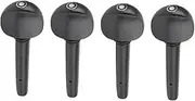 High-Quality Ebony Violin Strings Shaft Tuning Pegs for Violin Maintenance (1/2 violin strings, ebony hairtail fish eyes four)