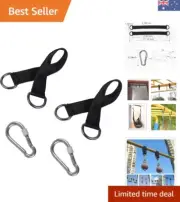 9.84-Inch Tree Swing Strap Set with Safety Locks – Perfect for Hammocks & More