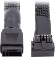 CY 12VHPWR ATX3.0 PCI-E 5.0 Power Modular Cable Male to Female Down Angled 90 Degree Extension 17cm Compatible for 3080 3090TI PSU 16Pin 12+4P Graphics Card