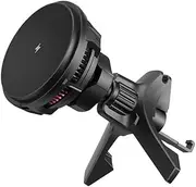 Ergo iPhone Phone Holder 15W Wireless Car Charger with Cooling Fan for iPhone 15, MagSafe Compatible, Fast Charging, Heat Dissipation, Magnetic Mount - Compatible with iPhone 15/14/13/12/Pro/Pro Max