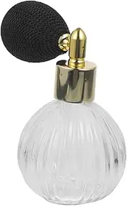 Refillable Glass Perfume Bottle with Vintage Design Portable Fragrance Holder for Travel for Essential Oils and Personal Use Elegant Spray Atomizer
