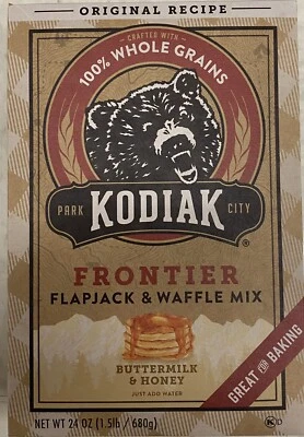 Kodiak Cakes Frontier Pancake Flapjack & Waffle Mix Buttermilk & Honey 24 oz Box