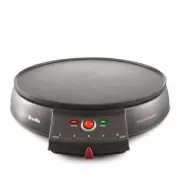 Beville Crepe Creations 1000W Non-Stick Pancakes/Dessert Maker w/Batter Tool BLK