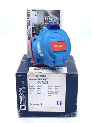 Marechal 6114013 Socket Outlet DSN1 440V 20A 3P + E 50Hz IP66/67 POLY