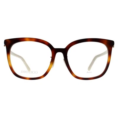 Jimmy Choo Glasses Frames JC310/G 086 Havana and White Women