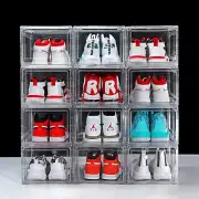 Shoe Boxes Clear Plastic Stackable Shoe Storage Organizers For