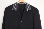 Balenciaga Grey Tailored Oversized Contrast Collar Blazer Jacket Sz Small