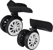 [Serlium] 2 Pcs Luggage Suitcase Wheels, Swivel Wheel Replacement Luggage Travel Suitcase Wheels Plastic Bearings Repair Set for Luggage Kits 3.5x2.75x2.2in