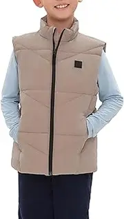 [Rokka&Rolla] Boys' Lightweight Water-Resistant Puffer Vest