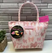 Betsey Johnson ❤️Pink Bows Insulated Satchel Lunch Tote Bag NWT