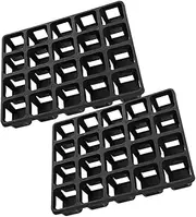 BESPORTBLE 2pcs Planter Pot Holder Tray for Vegetable Germination Durable Hole Nursery Pot Rack for Garden Home Use Lightweight Breathable Storage