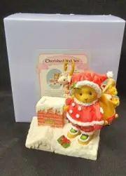 Cherished Teddies #4047378 "Bringing Cheer Down The Chimney", Santa, Rare
