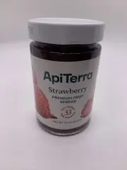 API Terra Strawberry Jam Fruit Spread 12 Oz Jar B/B 02/2026