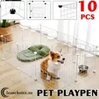Pet Dog Playpen Enclosure 10 Panel 14" Puppy Exercise Cage Fence Play Pen