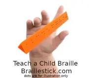 2-3 Dot Braille Stick - Learn Braille Contractions Fast