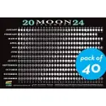 2024 MOON CALENDAR CARD (40 PACK): LUNAR PHASES, ECLIPSES, AND MORE!