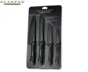Scanpan 4-Piece Spectrum Knife Set - Black/Grey