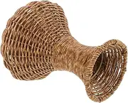 IMIKEYA Rustic Woven Vase Imitation Rattan Flower Container for Dried Flowers Decorative Desktop Vase for Office and Home Smooth Surface for Living and Bedroom Decor