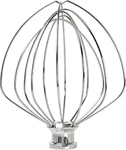 KN256WW Wire Whip for KitchenAid 6 Quart Bowl-Lift Stand Mixer, 6-Wire Whisk Attachment, Egg Heavy Cream Beater, Cakes Mayonnaise Whisk