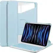 Keyboard Case Compatible with iPad Pro 11 (2024) Built-in Pencil Holder,