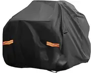 X AUTOHAUX ATV Cover for Polaris Sportsman 850 XP1000 Waterproof 4 Wheelers Quad Cover for Can-am Outlander Renegade XMR 650 850 1000R 210D-PU Black 88.19" Lx50.00 Wx51.57 H