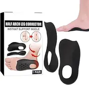 [Generic] Orthotic Arch Inserts – Plantar Support Insoles, Foot Correction Pads | 3/4 Arch Support Shoe Inserts for X/O Legs, Leg Alignment Insoles, Cushioned Heel and Midfoot Support for Daily Walking Comfort