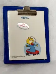 Vintage 1989 The Simpsons - Maggie Magnetic Memo Pad - New