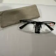 Studio ICU Eyewear MEN BLACK #7726 Reading GLasses +1.50 Metal NEW