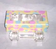 Oleg Cassini 6" crystal paperweight - BABY RATTLE NIB