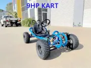 9HP 270CC GO KART SINGLE SEAT ADULT BUGGY QUAD ATV SUSPENSION WET CLUTCH BLUE