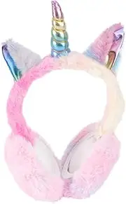[BESPORTBLE] 1Pc Cartoon Unicorn Plush Earmuff Warm Ear Cover for Soft and Skin Friendly Winter Ear Muffs Cute Design for for