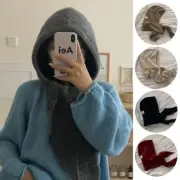 Women's Big Shawl Hat Fashion Shawl Hat Baraklafa Hat Vintage Knitted Hat.